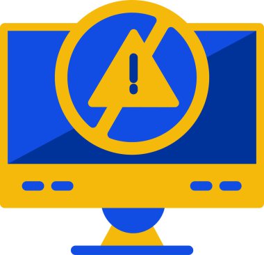 Bilgisayar. Web simgesi basit illüstrasyon