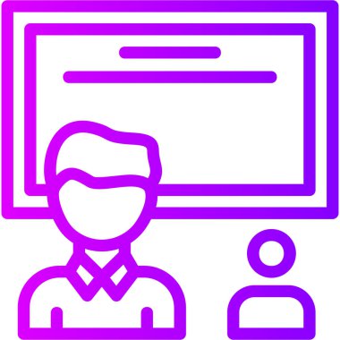 bilgisayar ekranı simgesi, vektör illüstrasyonu