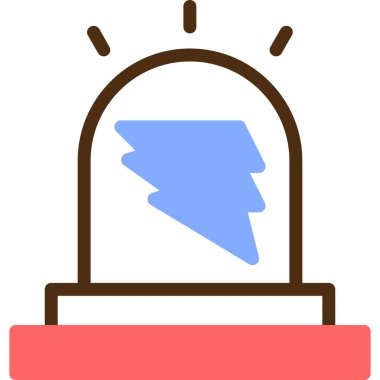 Bir bayrak simgesinin vektör illüstrasyonu