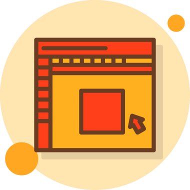 Tarayıcı web simgesi düz biçimli