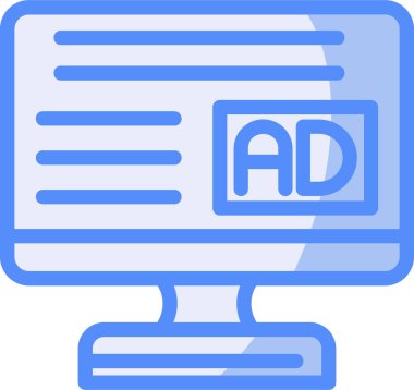 Pazarlama reklam simgesi - taslak biçimi