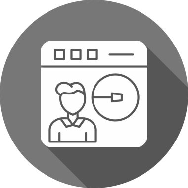 Çamaşır makinesi simgesinin vektör illüstrasyonu