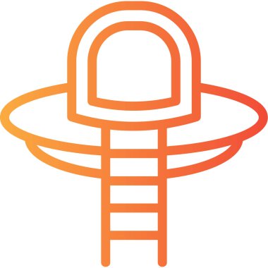 ufo. Web simgesi basit illüstrasyon