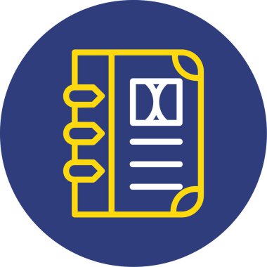 Vektör Defteri Simgesi illüstrasyonu