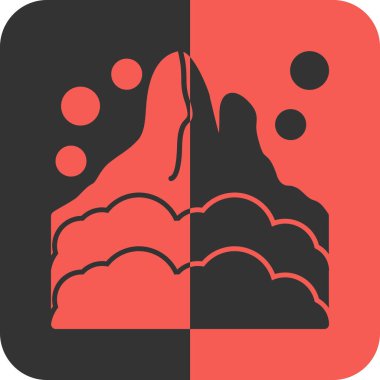 dağ simgesi, vektör illüstrasyonu