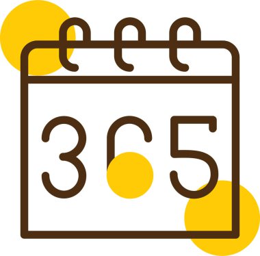 tarih ve olay simgesi, basit vektör illüstrasyonu