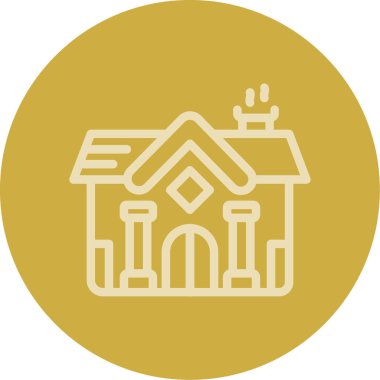 Ev simgesinin vektör illüstrasyonu