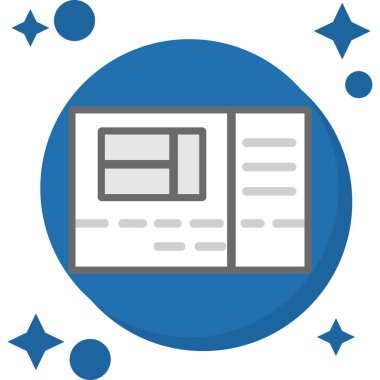 Web geliştirme renkli simge, vektör illüstrasyonu