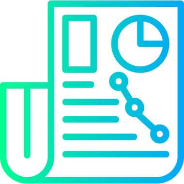 Belge simgesinin vektör illüstrasyonu