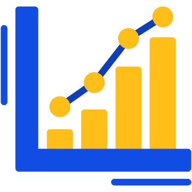 iş grafiği simgesi, vektör illüstrasyonu basit tasarım