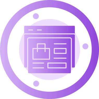 tarayıcı simgesi vektör illüstrasyonu