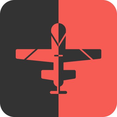 düzlem simgesinin vektör illüstrasyonu