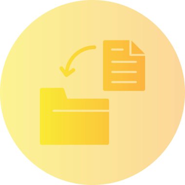 Belge simgesinin vektör illüstrasyonu