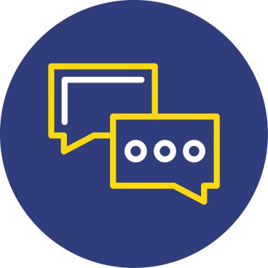 Konuş. Web simgesi basit illüstrasyon