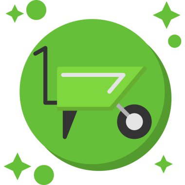 cart düz tasarım vektör simgesi