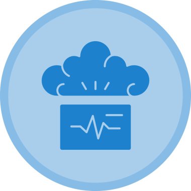 bulut simgesi web basit illüstrasyon