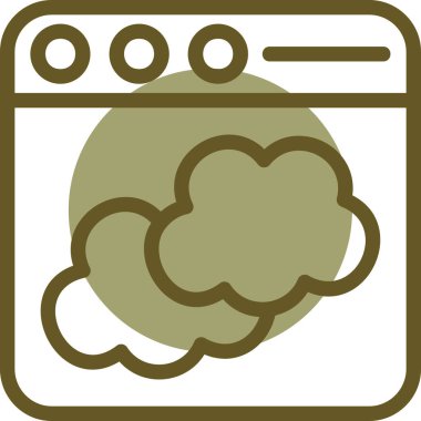 Tarayıcı penceresi. Web simgesi basit illüstrasyon