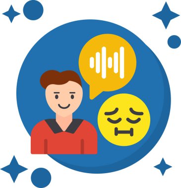 Adam farklı ifadeler hakkında düşünüyor vektör illüstrasyonu 10