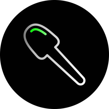 Benzersiz konum vektör simgesi