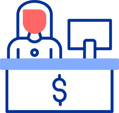 Para için. Web simgesi vektör illüstrasyonu