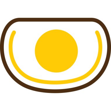 Yumurta simgesi, illüstrasyon, basit tasarım