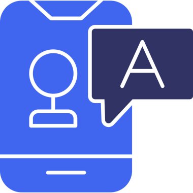 Sohbet mesaj simgesi - ana hatlar biçimi