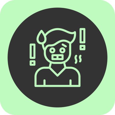 şeytan başı simgesi, basit vektör illüstrasyonu