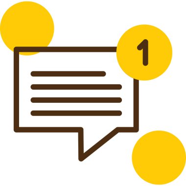 Sohbet web simgesi vektör illüstrasyonu