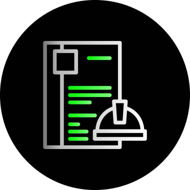 Modern bir simge tasarımının vektör illüstrasyonu