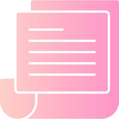 belge simgesi vektör illüstrasyonu