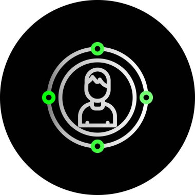 seo modern simgesinin vektör illüstrasyonu