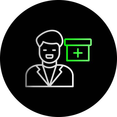 İş ve finans simgesinin vektör illüstrasyonu