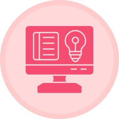 Bir fikrim var. Web simgesi basit tasarım