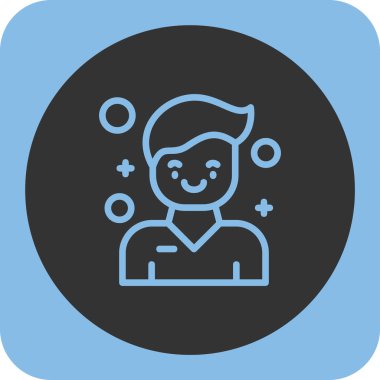 Moda tarzı izole edilmiş arka planda müşteri simgesi