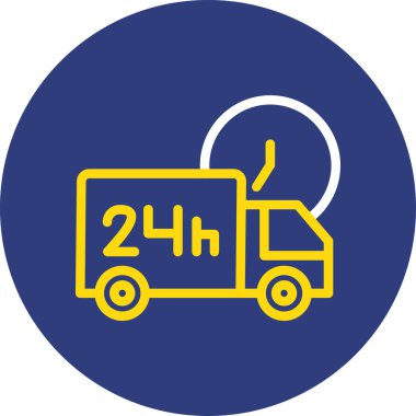 Bir kamyon simgesinin vektör çizimi