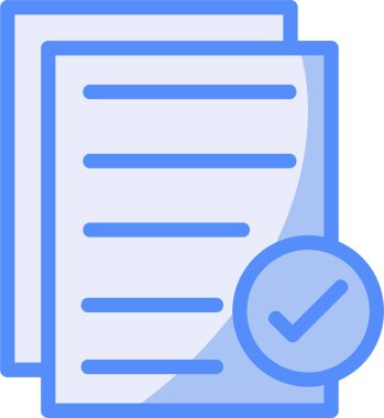 belge simgesi vektör illüstrasyonu