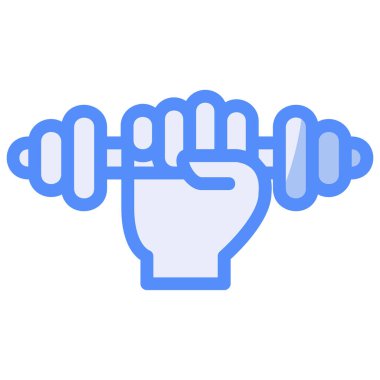 Elle Kullanılan Eğitim Çizgisi Mavi Ağ simgesi, vektör illüstrasyonu