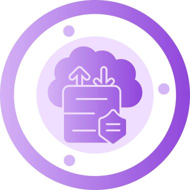 Bulut simgesinin vektör illüstrasyonu