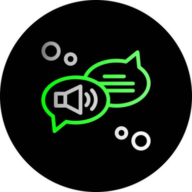 Projeniz için vektör konuşmacı simgesi