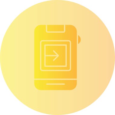 Akıllı telefon simgesinin vektör illüstrasyonu