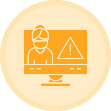 Bilgisayar. Web simgesi basit illüstrasyon