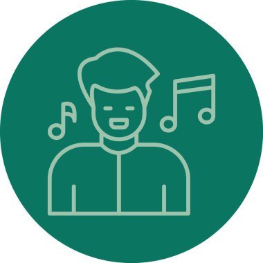 Gitar vektör illüstrasyon tasarımı olan adam