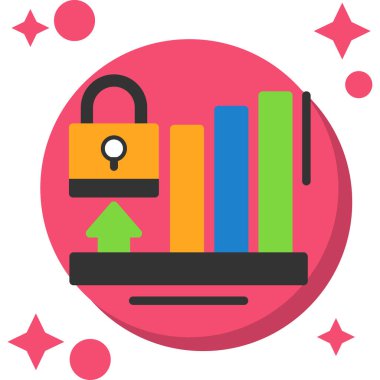 iş büyümesi düz simge, vektör, illüstrasyon