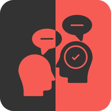 beyin ikonu vektör illüstrasyonu