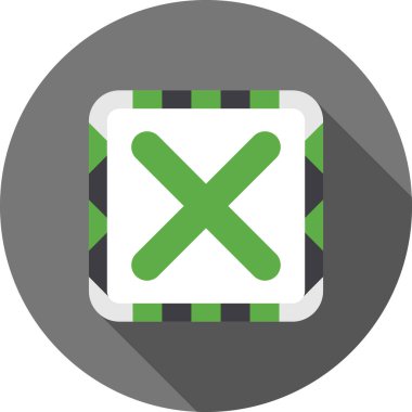 Çapraz simgeyi uzun gölge biçiminde sil