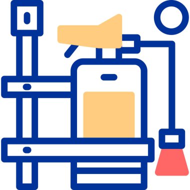 Benzin istasyonu. Basit resimleme