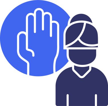 Maskeli bir kadının vektör çizimi