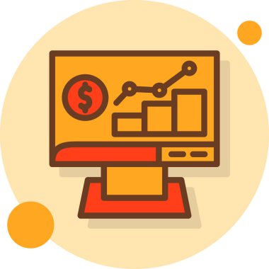 Analiz grafiği analiz simgesi doldurulmuş ana hatlar biçimi