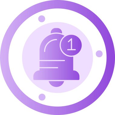 Çan simgesi, vektör illüstrasyonu basit tasarım