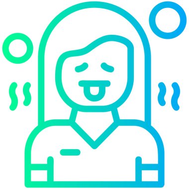 Kadın avatar simgesi vektör illüstrasyonu